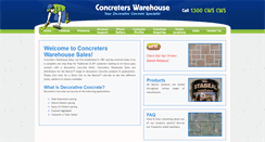 Desktop Screenshot of concreterswarehouse.com.au